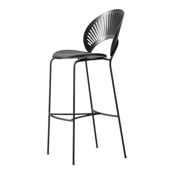 Betty Upholstered Side Chairs Black and Chrome (Set of 4) - Luna