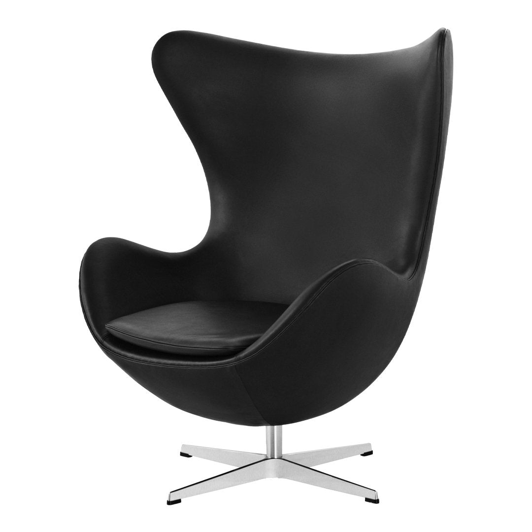 Fauteuil pivotant Egg Chair et Ottoman de Arne Jacobsen - Fritz Han