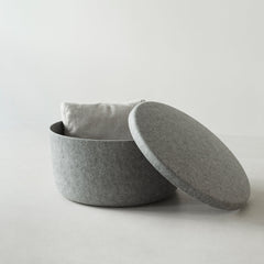 Hide Storage Pouf