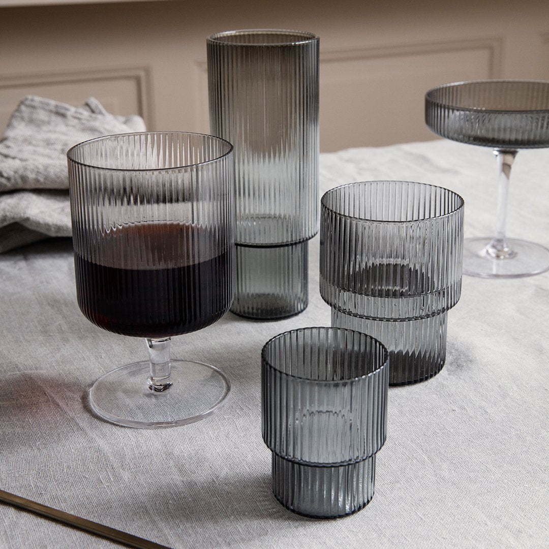 Cylinder Wine Glasses - Set of Two