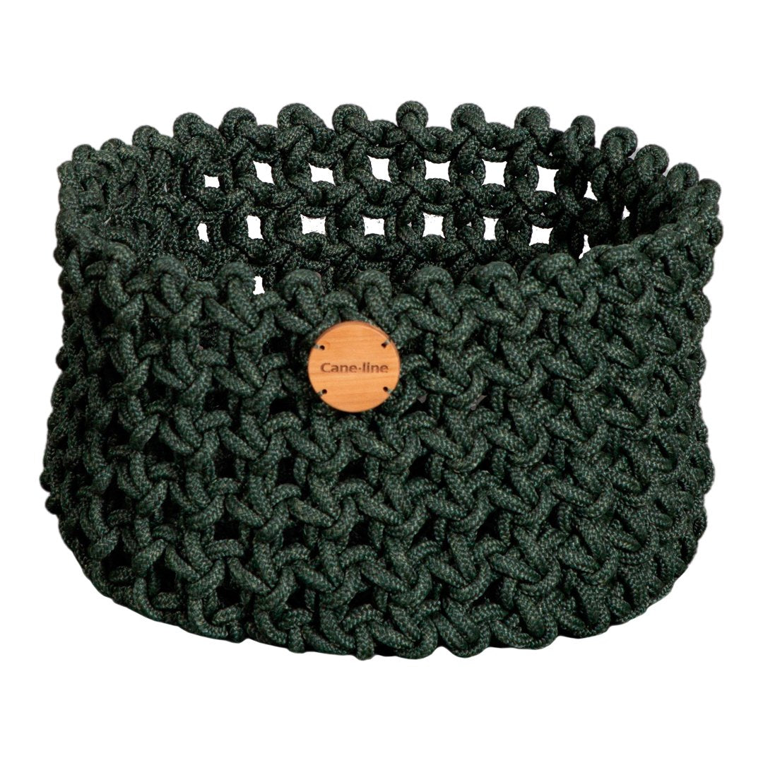 Cane-line Soft Rope Basket, Large, Dark Green