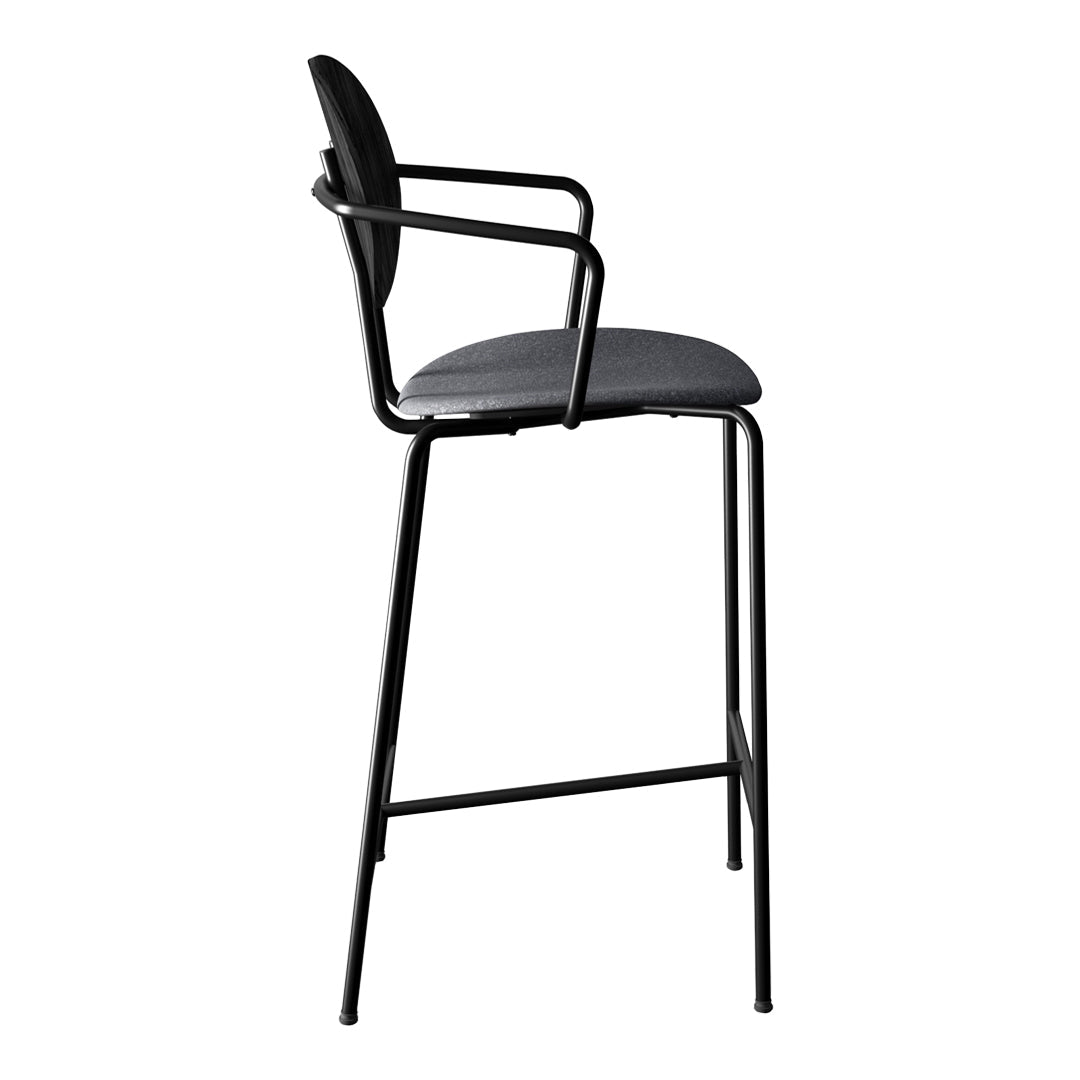 Piet Hein Counter Chair w/ Armrest - Seat Upholstered