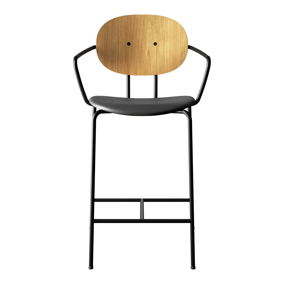 Piet Hein Counter Chair w/ Armrest - Seat Upholstered