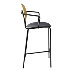 Piet Hein Counter Chair w/ Armrest - Seat Upholstered