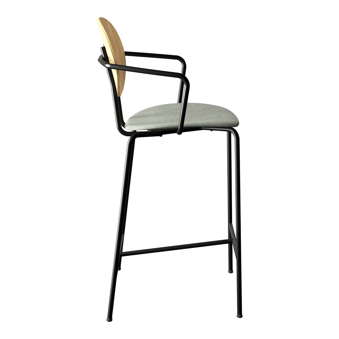 Piet Hein Counter Chair w/ Armrest - Seat Upholstered