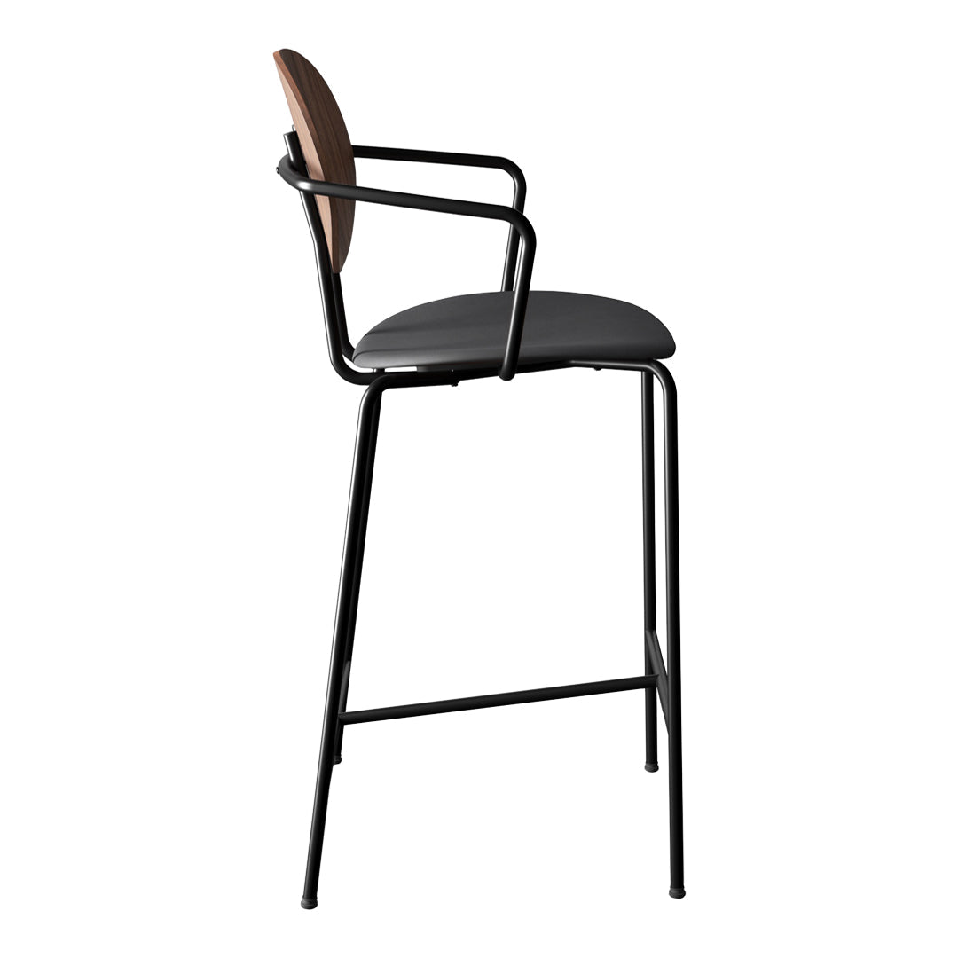 Piet Hein Counter Chair w/ Armrest - Seat Upholstered