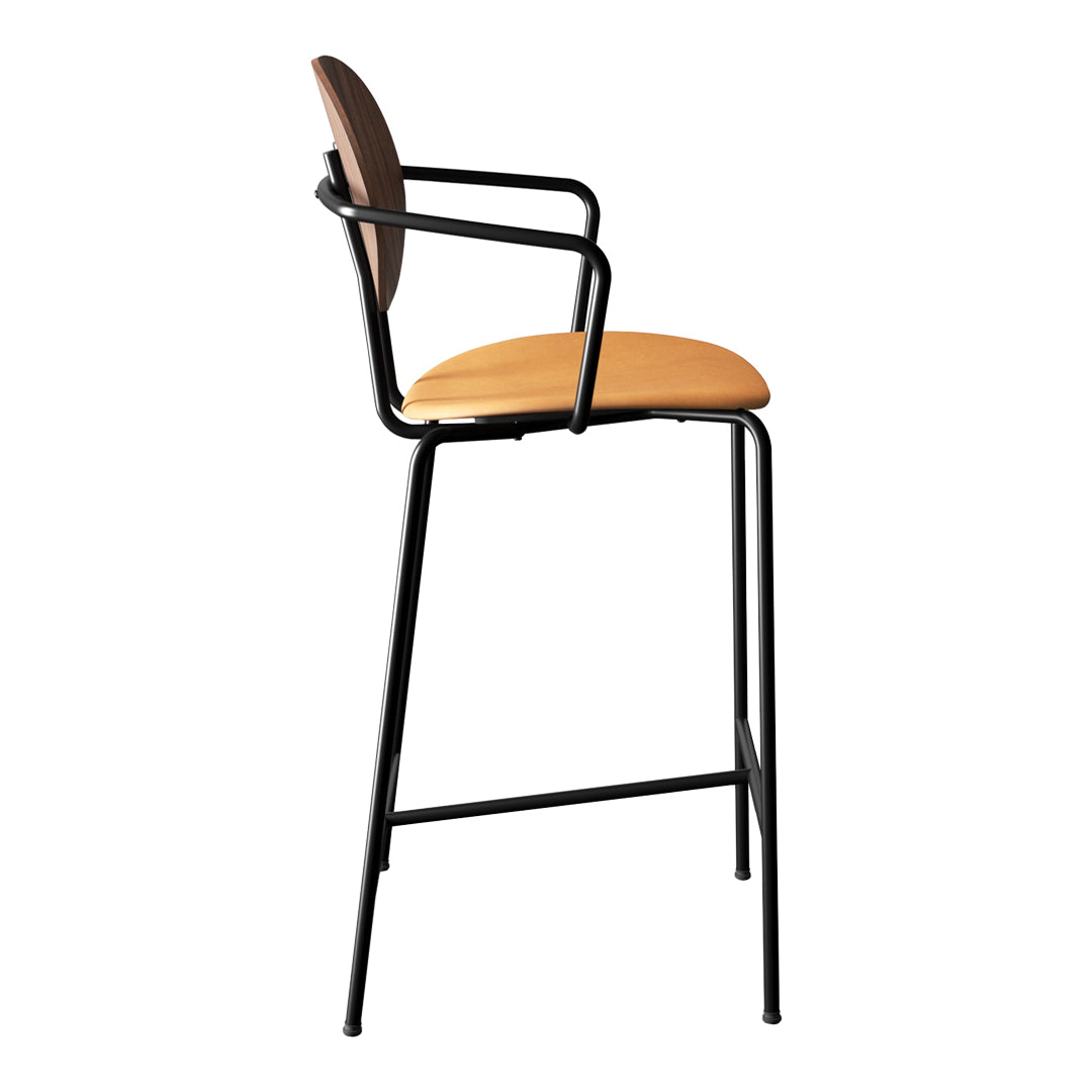 Piet Hein Counter Chair w/ Armrest - Seat Upholstered