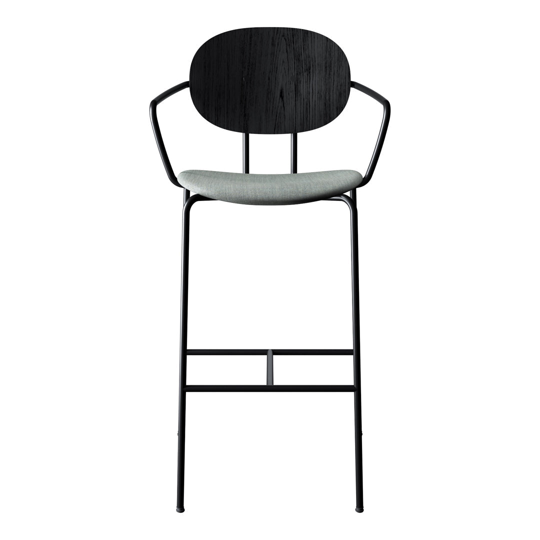 Piet Hein Bar Chair w/ Armrest - Seat Upholstered