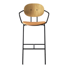 Piet Hein Bar Chair w/ Armrest - Seat Upholstered