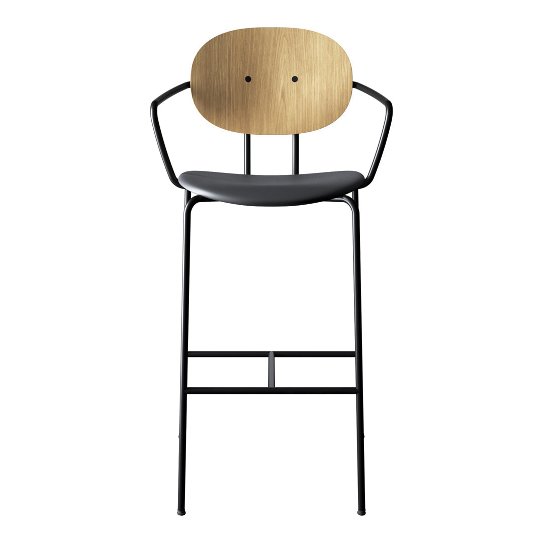 Piet Hein Bar Chair w/ Armrest - Seat Upholstered