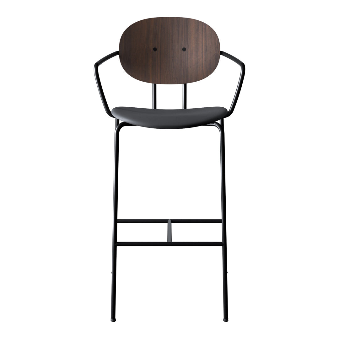 Piet Hein Bar Chair w/ Armrest - Seat Upholstered