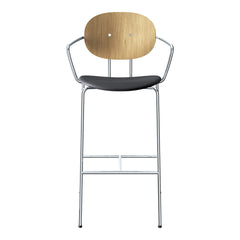 Piet Hein Bar Chair w/ Armrest - Seat Upholstered