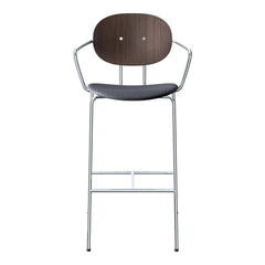 Piet Hein Bar Chair w/ Armrest - Seat Upholstered