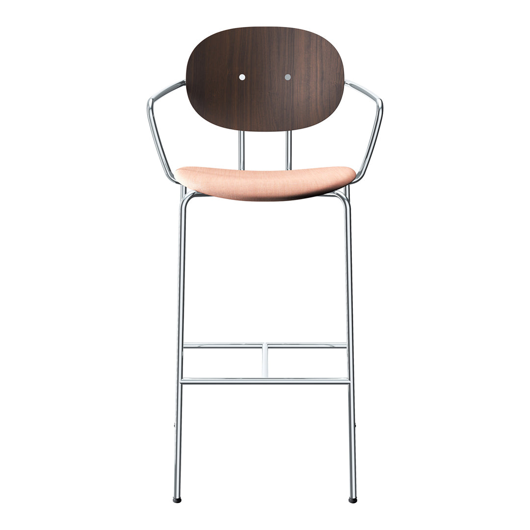 Piet Hein Bar Chair w/ Armrest - Seat Upholstered