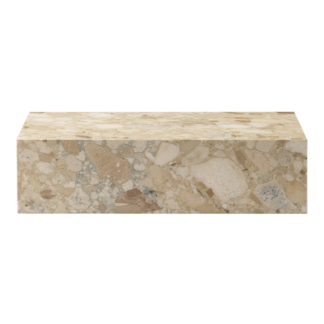 Marble Plinth Coffee Table - Low