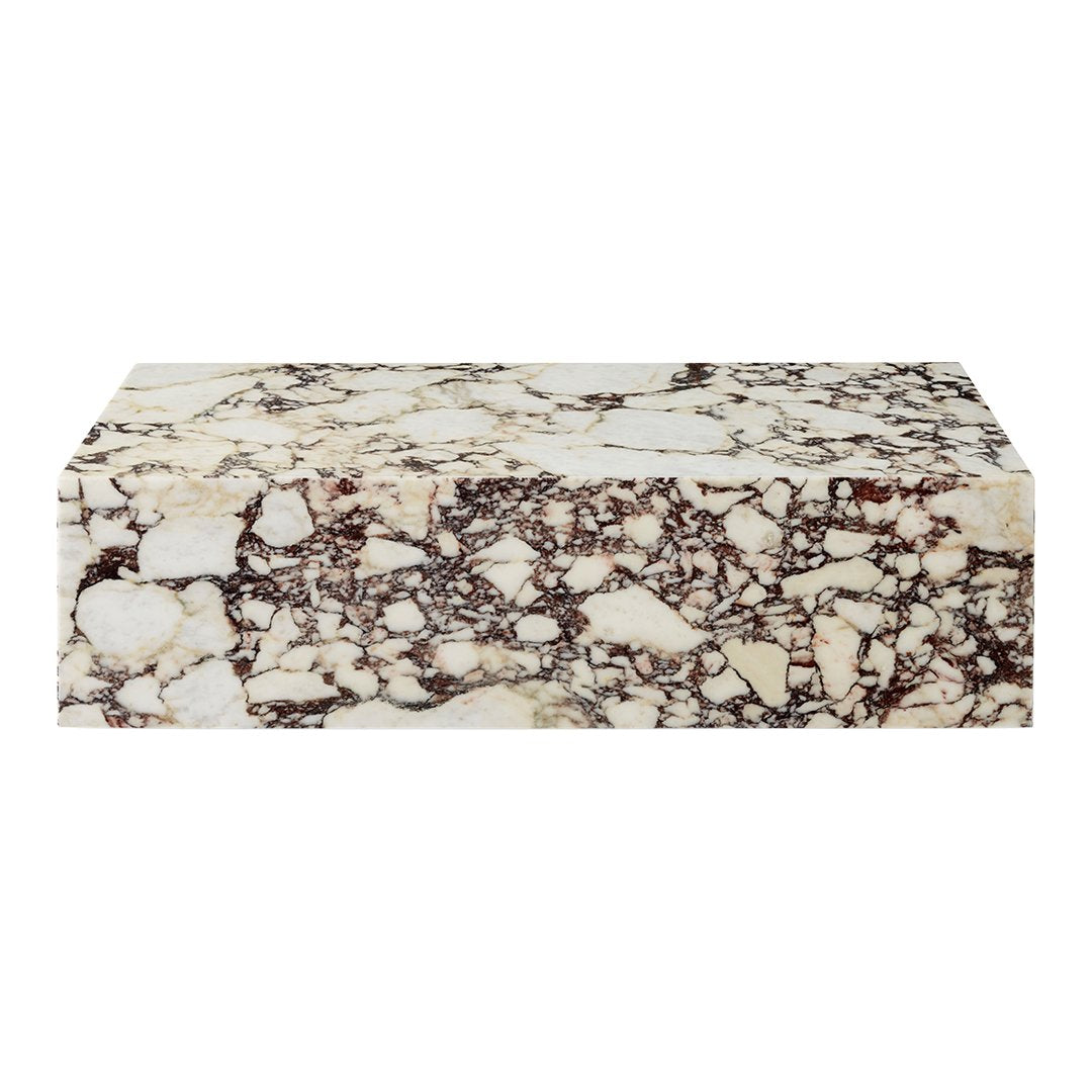 Marble Plinth Coffee Table - Low