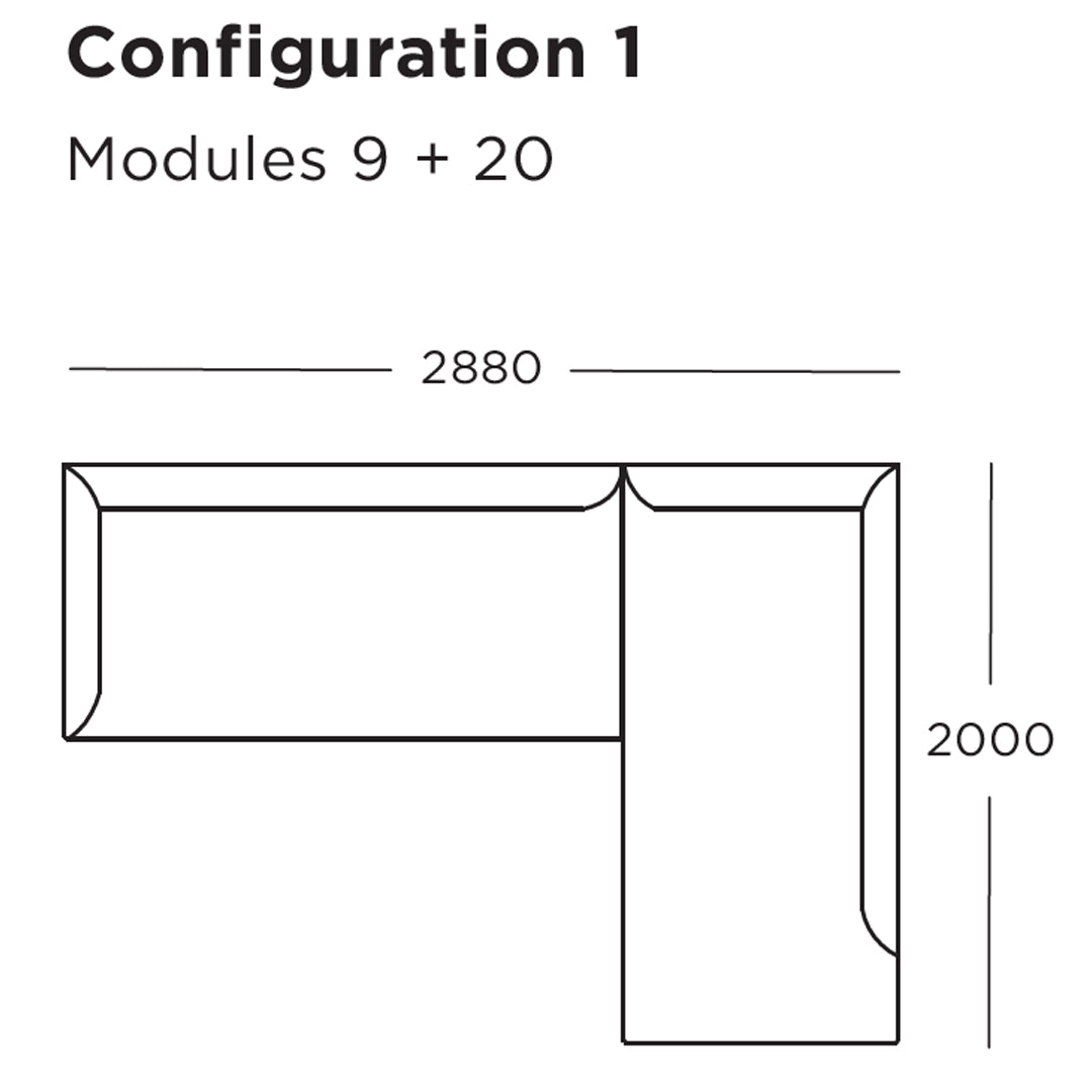 Blade Modular Sofa (Modules 9-16)