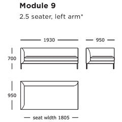 Blade Modular Sofa (Modules 9-16)