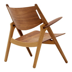 CH28T Sawhorse Lounge Chair - All Wood