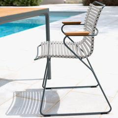 Click Outdoor Dining Chair w/ Armrests