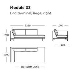 Edge V1 Modular Sofa (Modules 33-38)