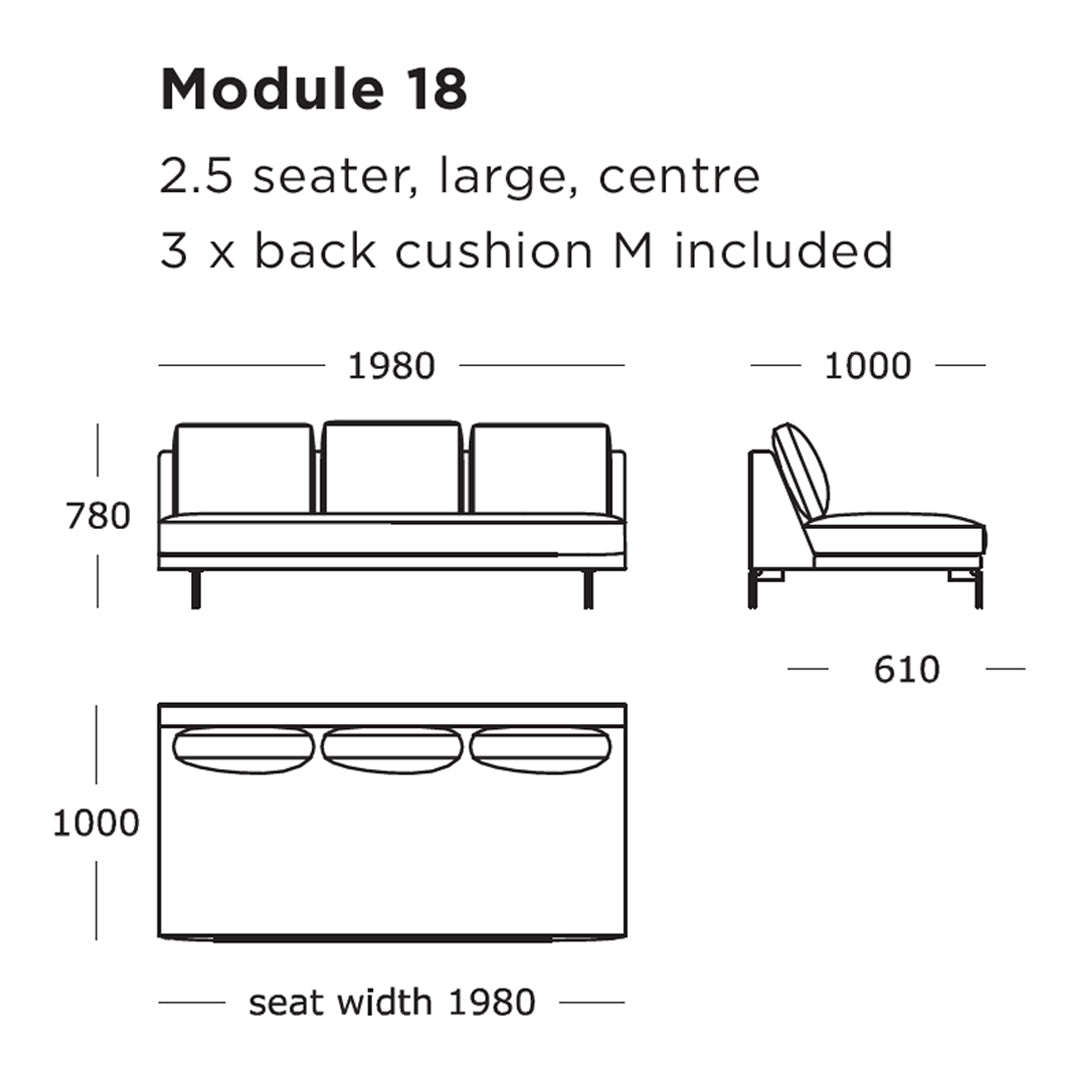 Edge V2 Modular Sofa (Modules 17-24)