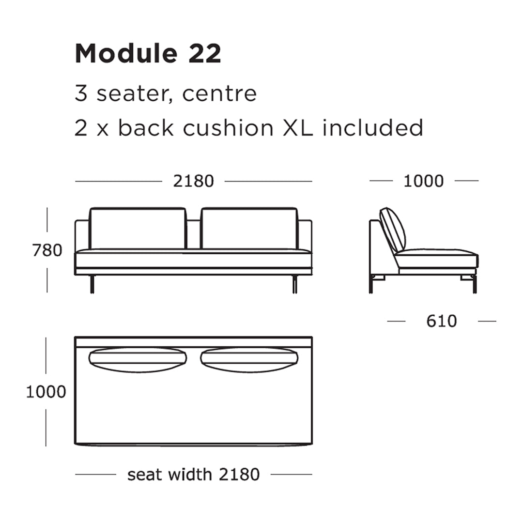 Edge V2 Modular Sofa (Modules 17-24)