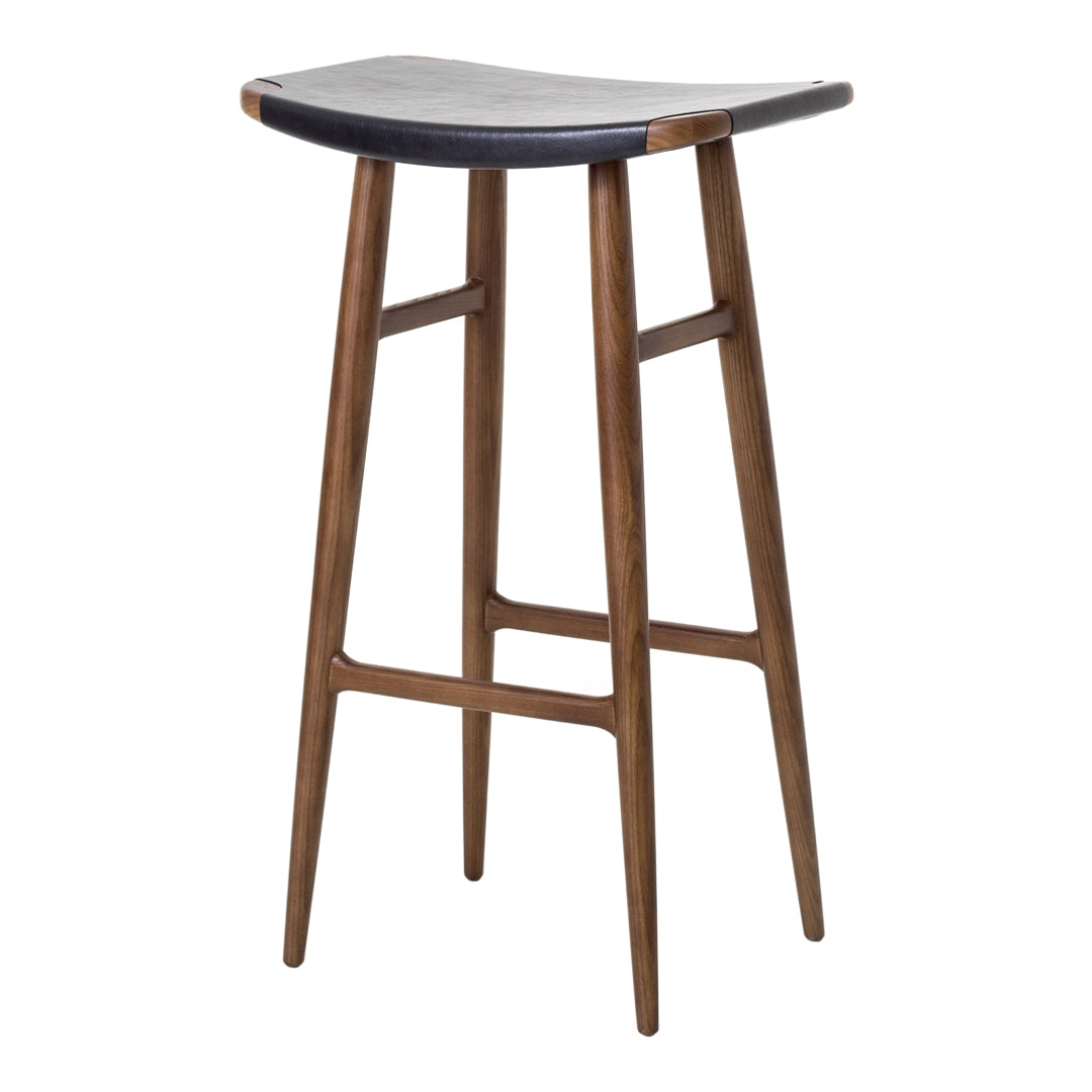 Freja Bar Stool - Leather Seat