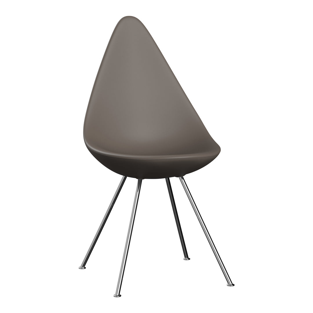 Drop Chair - Plastic - Deep Clay / Warm Graphite / w/o Felt Glides