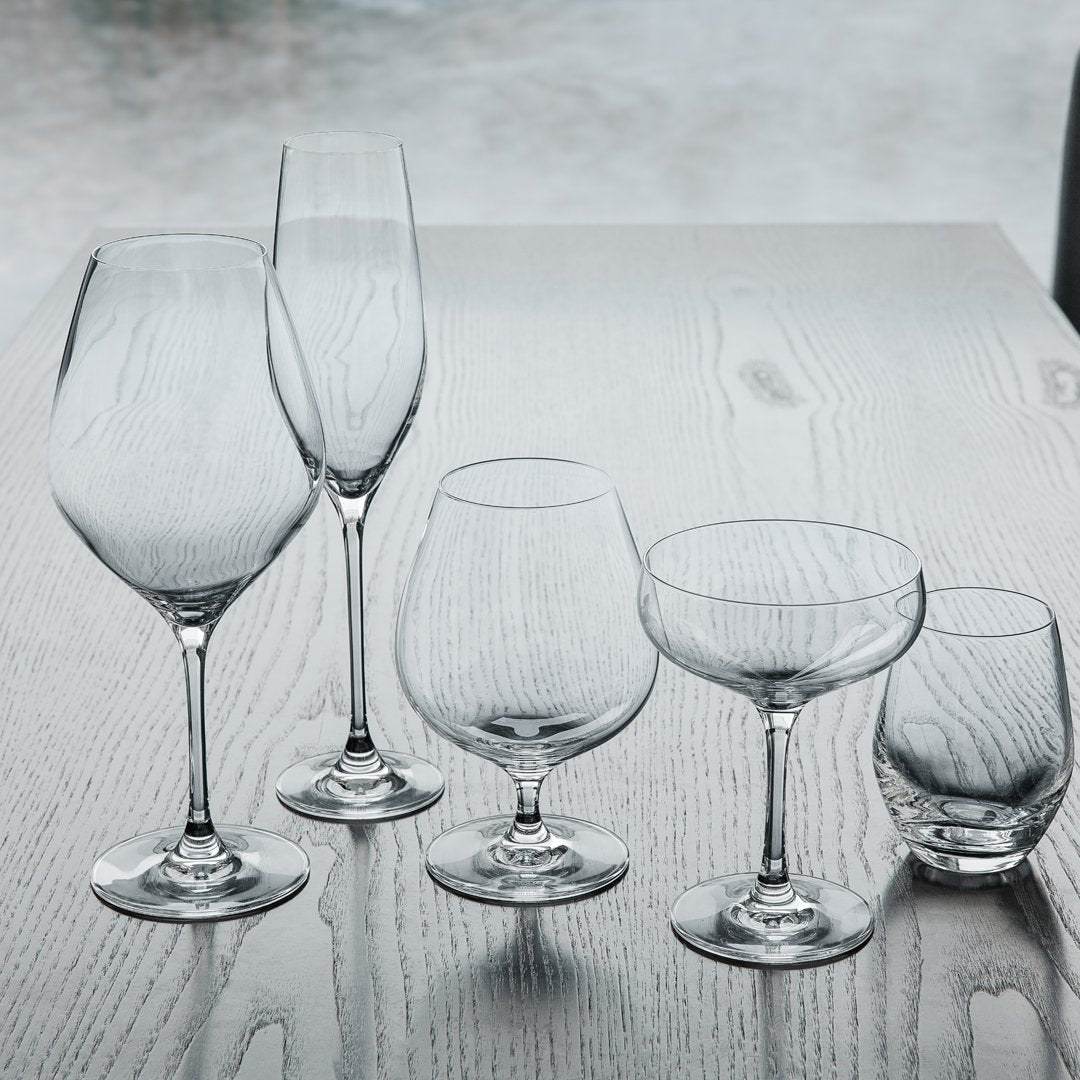 Crystalex Bohemian Crystal Set of 6 Crystal Wine Glasses 12 Oz