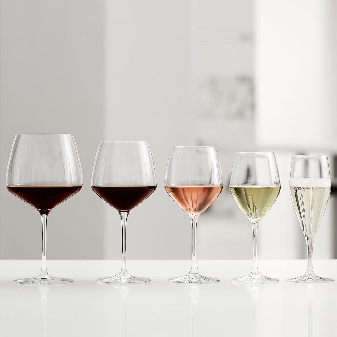 Wine Glasses Set of 6-Stemless Wine Glasses-Red and White Wine