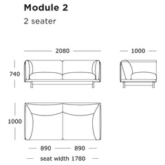 Kite Modular Sofa (Modules 1-4)