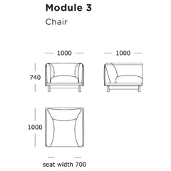 Kite Modular Sofa (Modules 1-4)