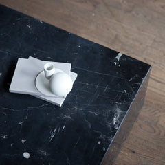 Marble Plinth Coffee Table - Low