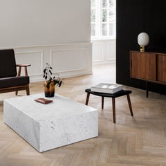 Marble Plinth Coffee Table - Low