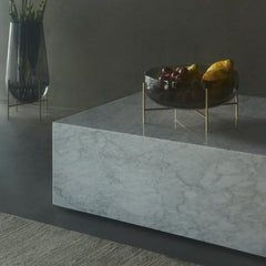 Marble Plinth Coffee Table - Low