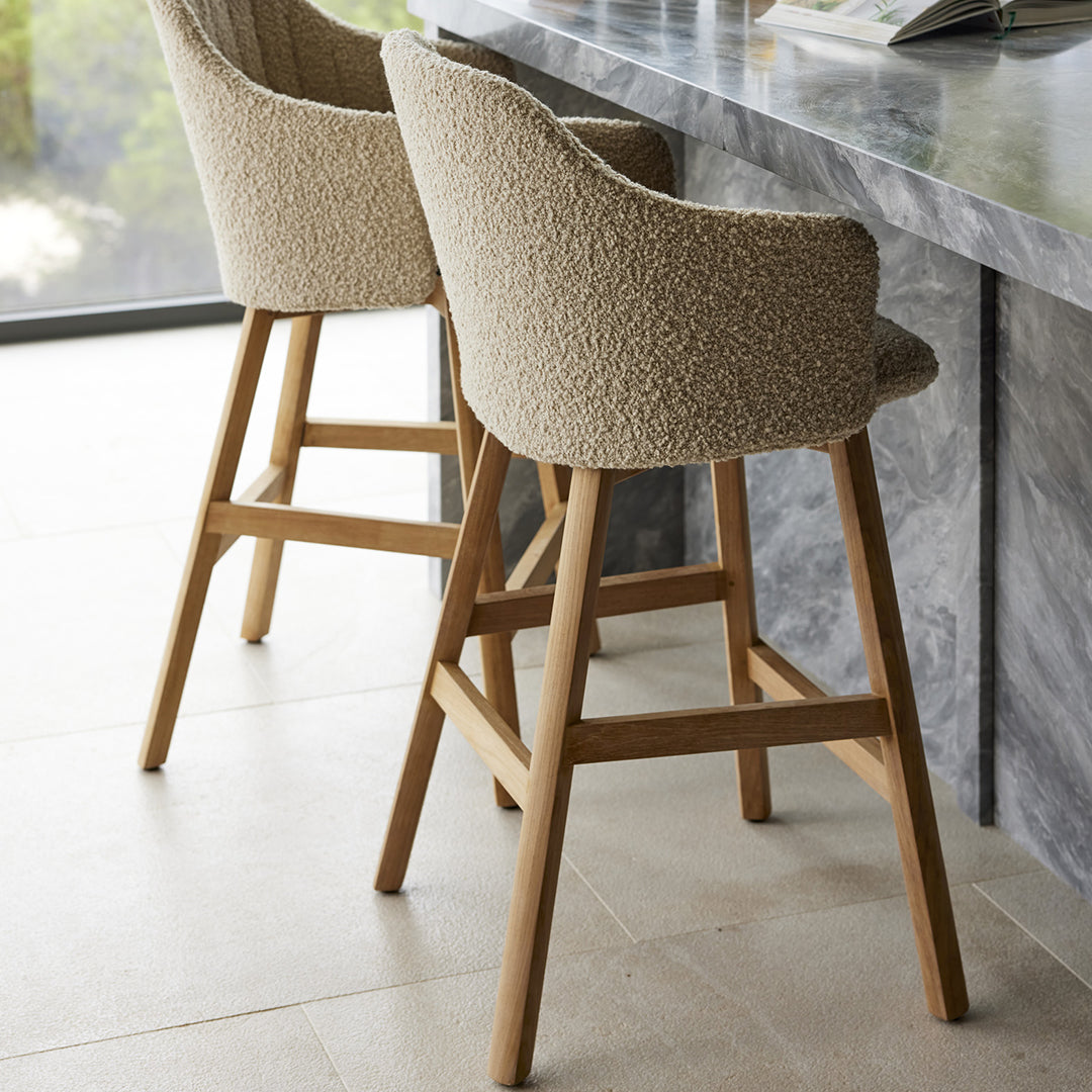 Cane-line Choice Bar Chair - Wood Base - w/ Back and Seat Cushion by  Welling/ Ludvik