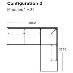 Maho Modular Sofa (Modules 29-32)