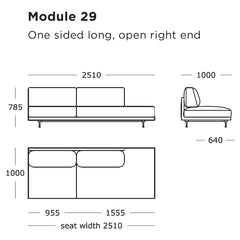 Maho Modular Sofa (Modules 29-32)