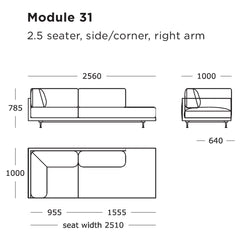 Maho Modular Sofa (Modules 29-32)