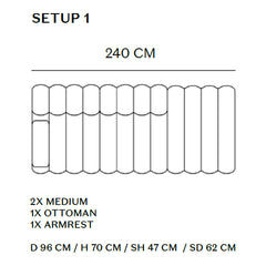 Studio Modular Sofa - Setup 1