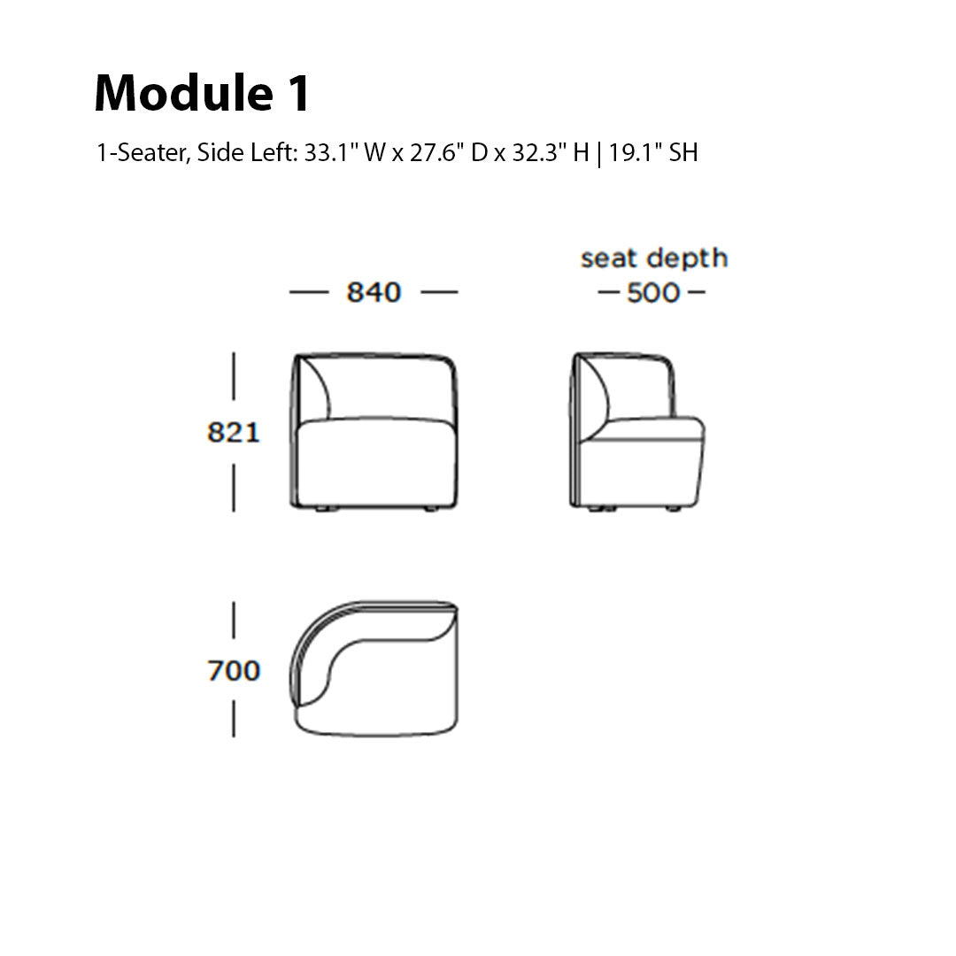 Panorama Dine Sofa (Modules 1-5)