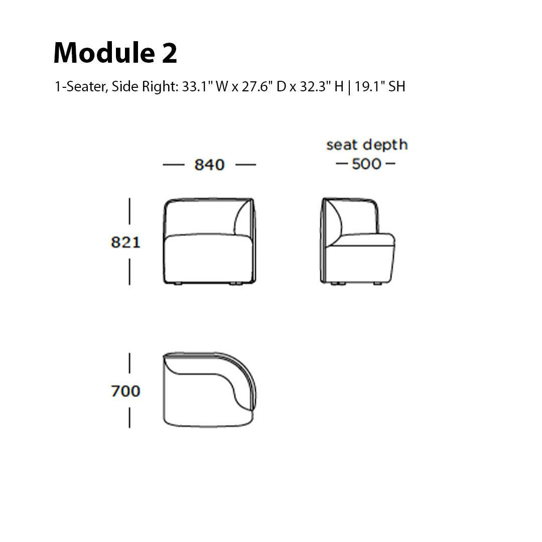 Panorama Dine Sofa (Modules 1-5)