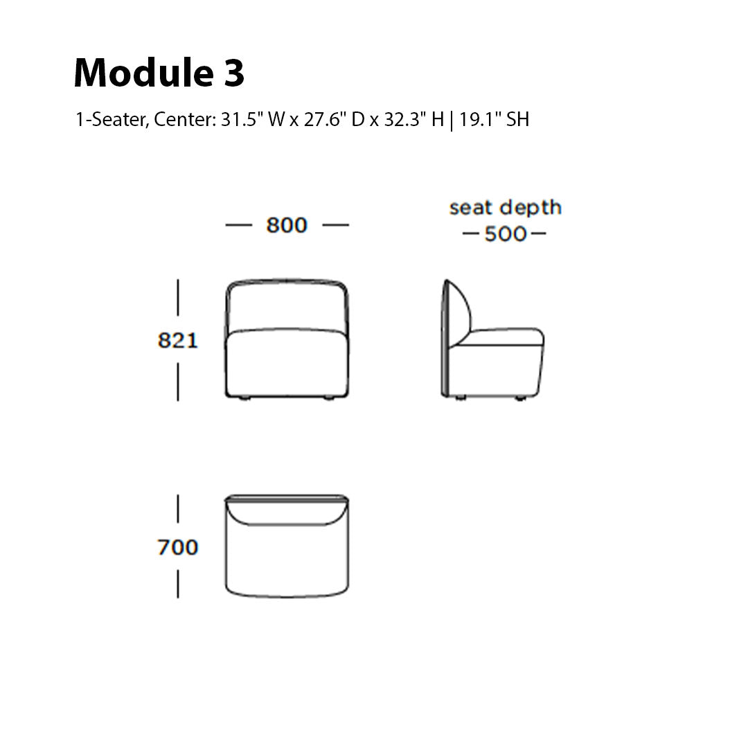 Panorama Dine Sofa (Modules 1-5)