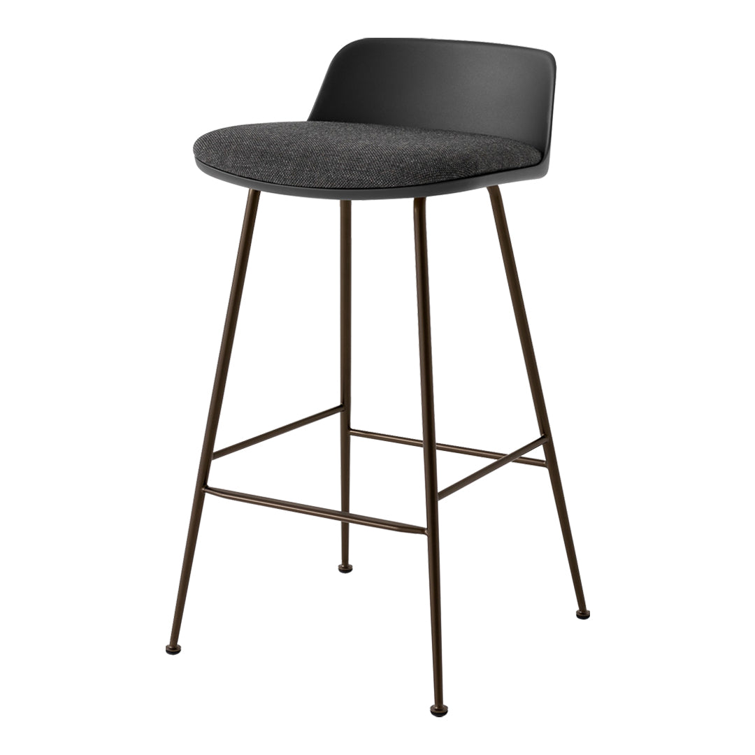 Rely HW82 Low Back Counter Stool - Seat Upholstered