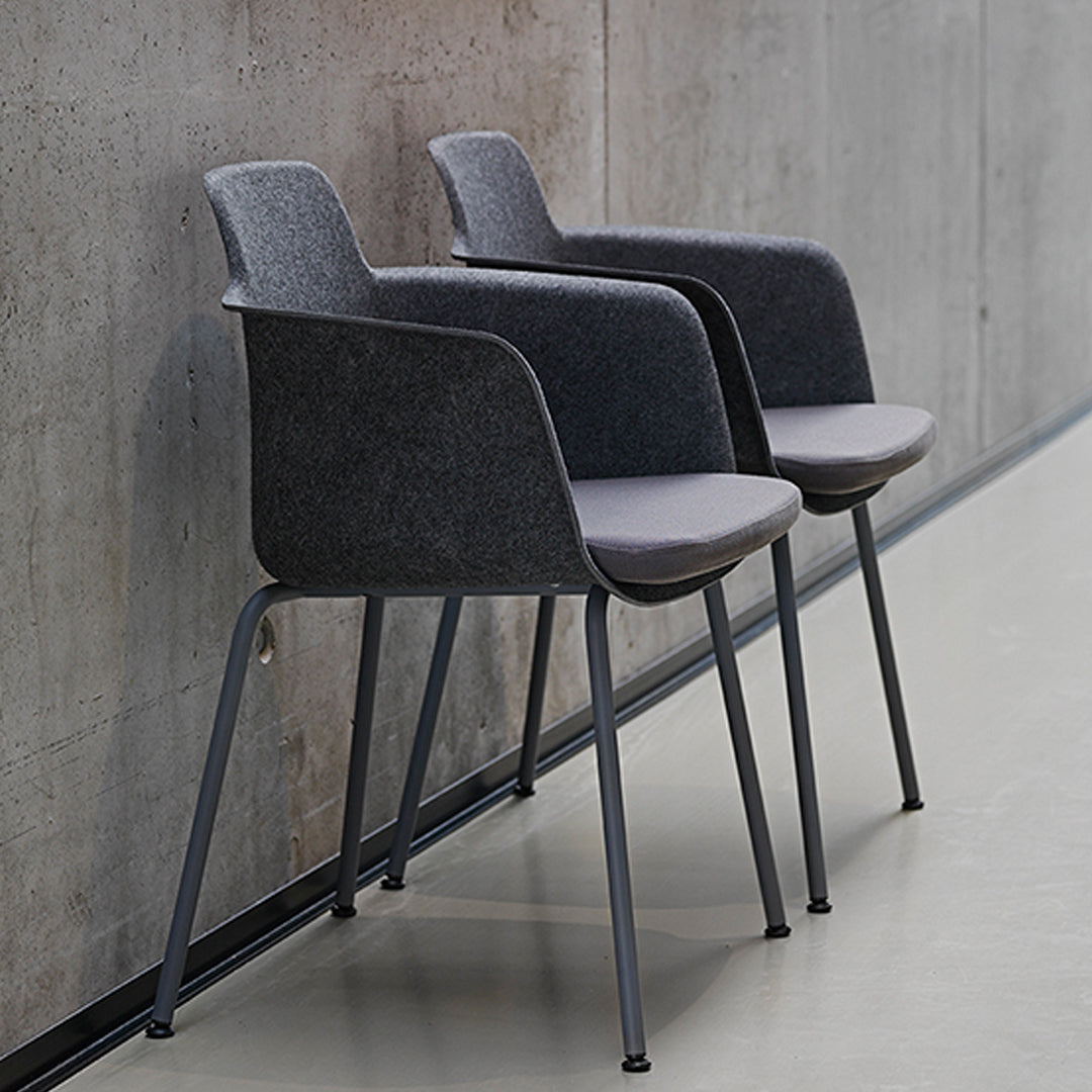 Tono Armchair - Upholstered Seat - 4-Legs