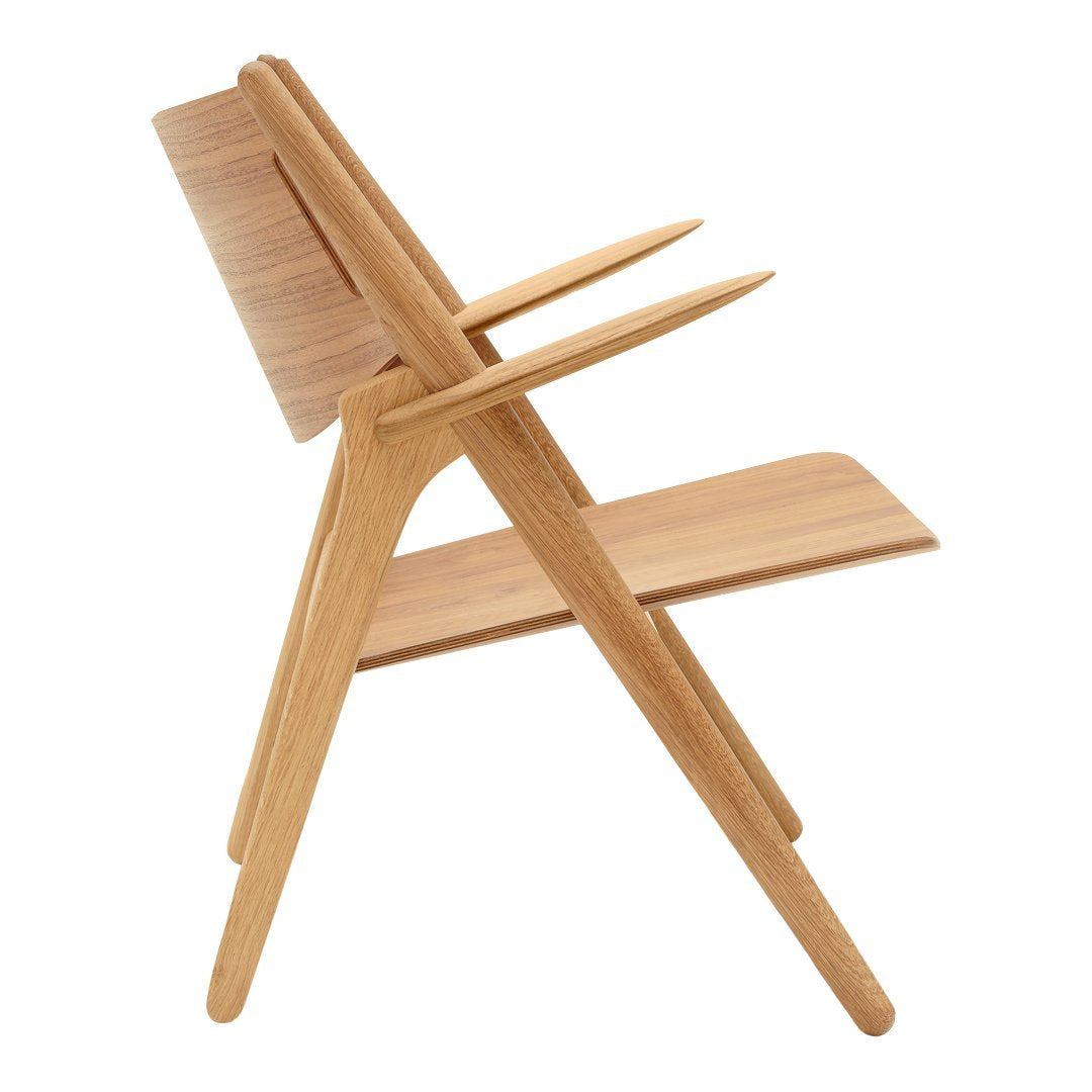 CH28T Sawhorse Lounge Chair - All Wood