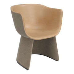 Monolit Lounge Chair w/ Leather Piping